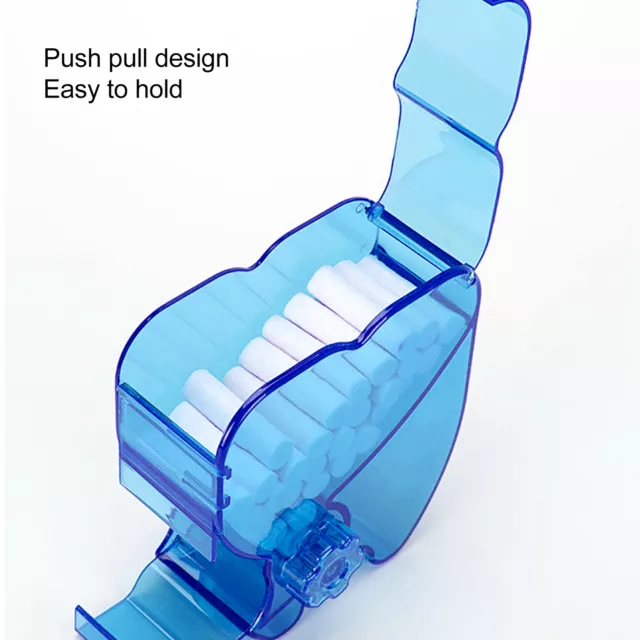 Dental Cotton Roll Box Blue Safe Sturdy Streamlined Design Cardioid Cotton R GS0