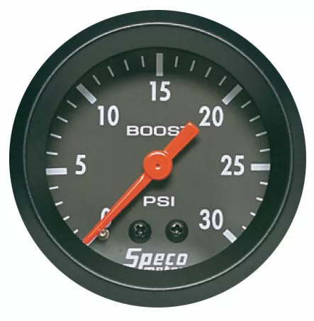 Speco Meter 2" mechanical BOOST GAUGE 30 psi turbo boost