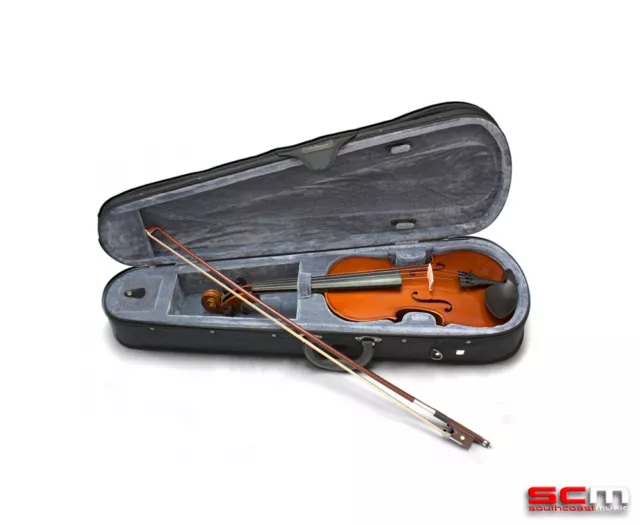 Valencia SV111 1/4 Quarter Size Violin Outfit Case, Bow & Rosin