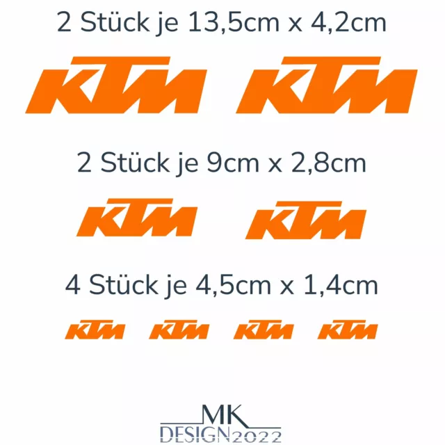 Aufkleber Set passend für KTM Motorrad Tank Seitenteil Race Duke SX SMC Sticker