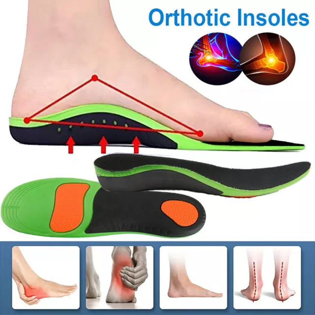 High Arch Support Insoles Plantar Fasciitis Relief Shoe Inserts Orthotic Insoles