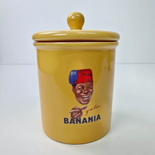 y a bon banania pot publicitaire Clouet bocal collection boite chocolat H 15,5