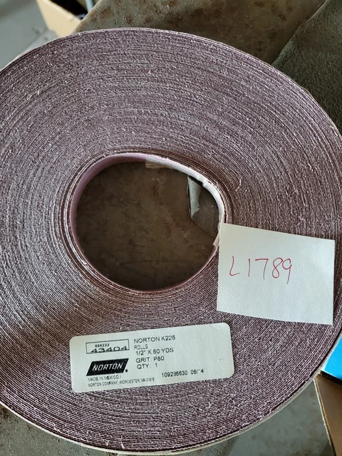 Norton 666233 43404 1/2" x 50 Yards NORTON K225  P80 Grit