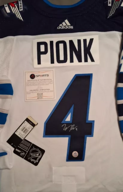 NHL Winnipeg Jets #4 Pionk Official And Authentic Jersey Certified