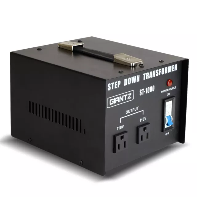 Giantz Step Down Transformer 1000W 240V TO 110V Stepdown Voltage Converter AU-US