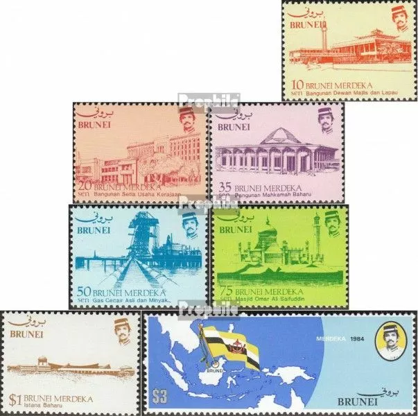 Brunei 288-294 neuf 1984 Indépendance