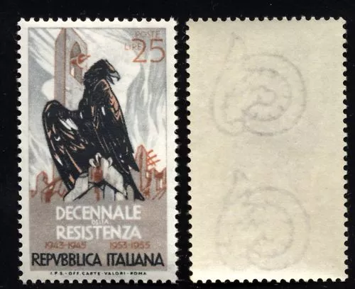 ITALIA REP. - 1954 (1° Giugno) - Decennale della Resistenza