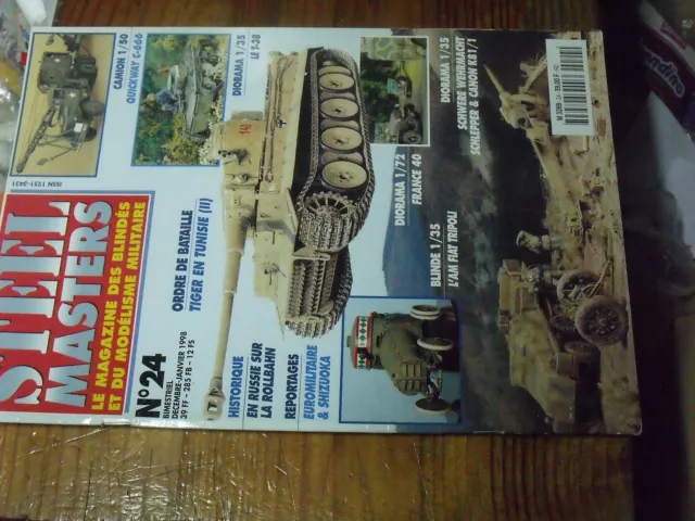 1µ? Revue Steel Masters n°24 Rollbahn Tiger en Tunisie T-38 Schwere Wehrmacht