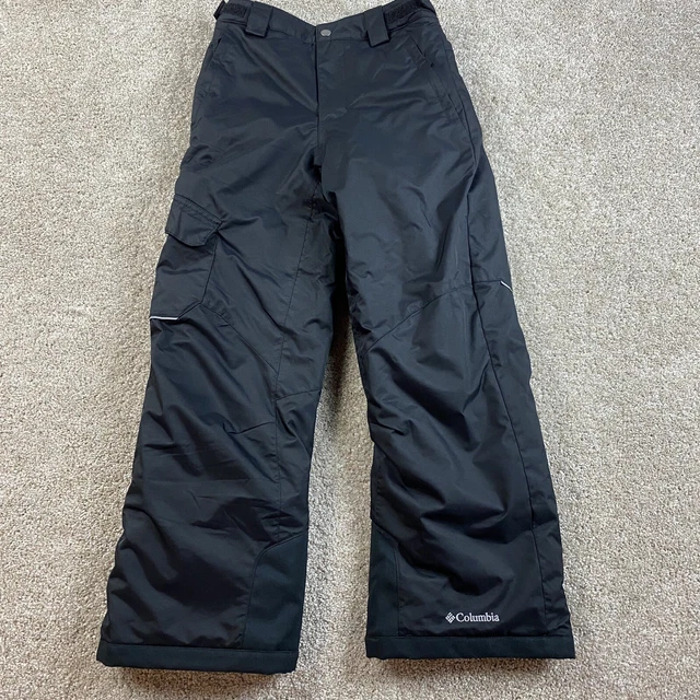 Columbia Omni Heat Kids Ski Pants Bugaboo M Black Girls Boys Unisex Snow