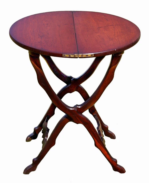 VICTORIAN FOLDING TABLE, Rare Form, Circa 1875 425.00 PicClick