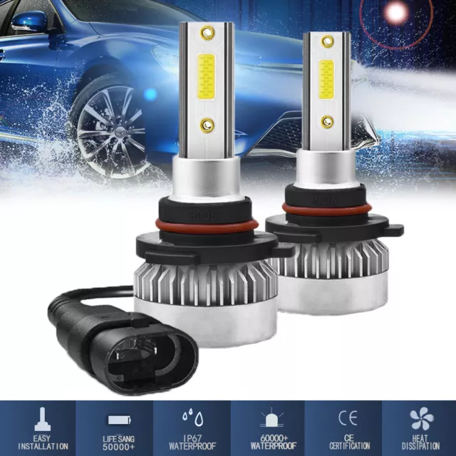 9005 HB3 LED Ampoule Voiture Feux Lampe Kit Phare Xenon Blanc 6000K 55W 13000LM