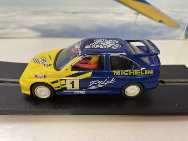 Vintage Scalextric Ford Escort Cosworth Slotcar Racing