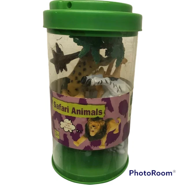 TOYS R US Animal Safari Animals Set Lion Hippo Zebra Cheetah 12
