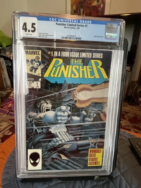 The Punisher Limited Series #1 CGC 4.5  - 1986 Marvel badly under graded