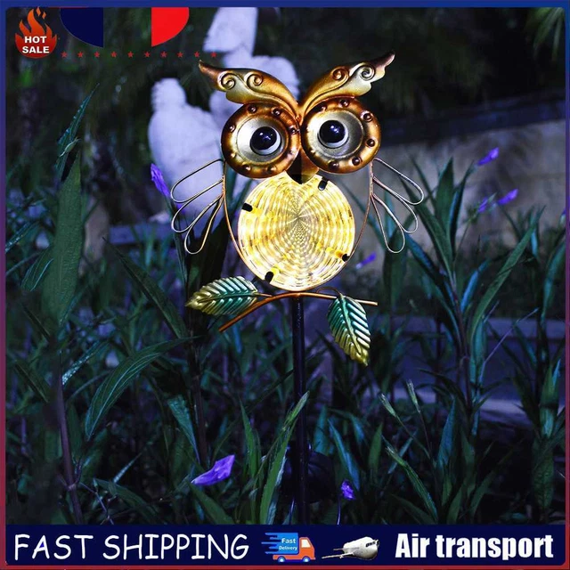 LED Solar Decorative Pathway Landscape Lights Waterproof for Home Garden (Owl)