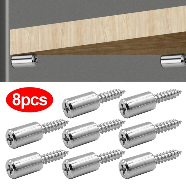 8X Holder Cabinet rack nail Self-tapping integrated screw Laminate support nail