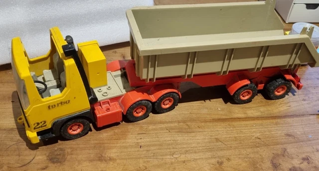 Polesie MAMMOET Muldenkipper – Sattelschlepper Mit Kippfunktion – Spielzeug-LKW Für Kleine Baustellen-Fans