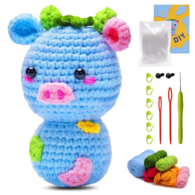 Crochet Kit for Beginner for Adults Kids Stuffed Animal Crochet Starter Pack