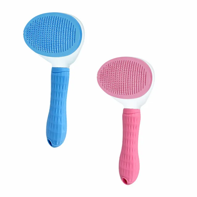 Cat Brush with Self-Cleaning Dogs Grooming Massage Brush Tool,Pets Slicker Brush