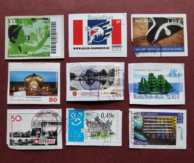 Briefmarken moderne Privatpost kleines Lot ältere Marken 5
