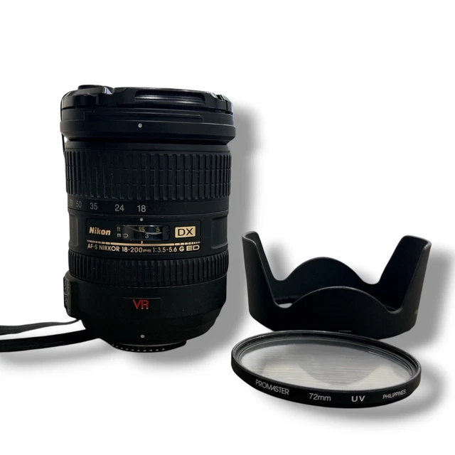 NIKON AF-S DX NIKKOR 18-200mm f/3.5-5.6G ED VR Zoom Lens 72mm