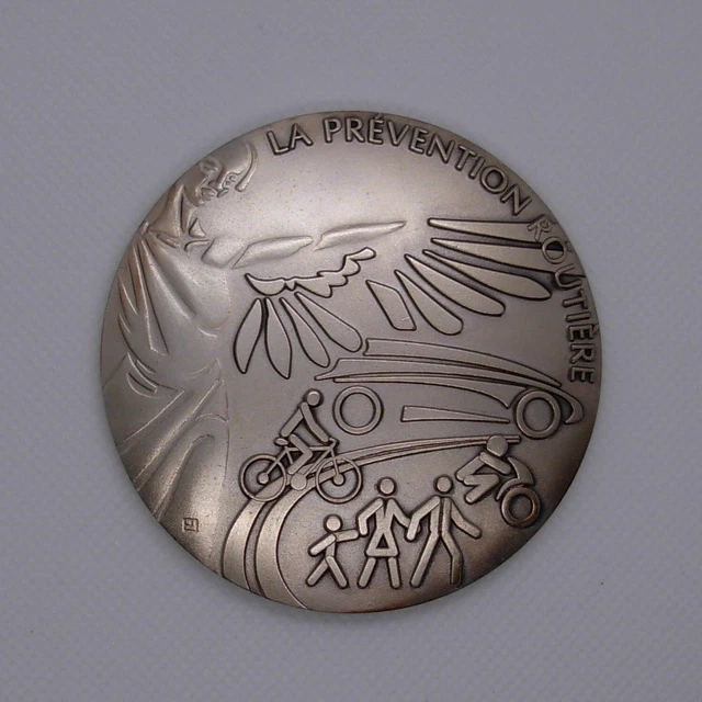 Grande Médaille Ordre Du Conducteur - Prévention Routière MED13467 | Insigne Argent Plaqué Collection