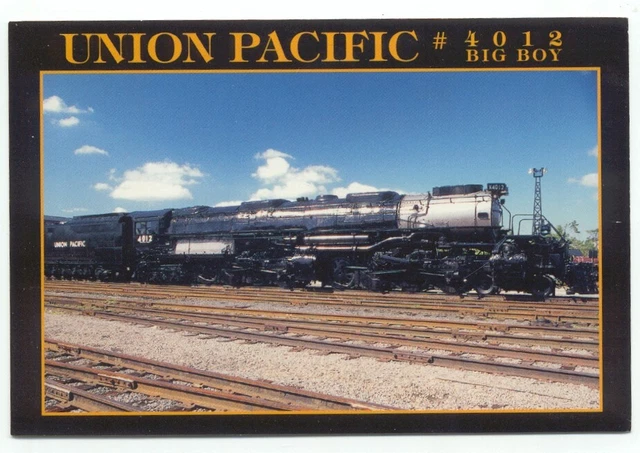 Union Pacific 4012 Big Boy Railroad Steam Engine Locomotive Train Postcard