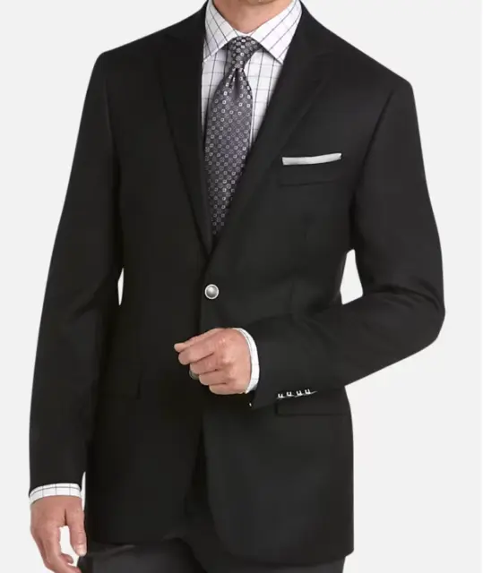 2023 MICHAEL KORS Navy Blue Silver Button Suit Blazer Sport Coat 42R Wool