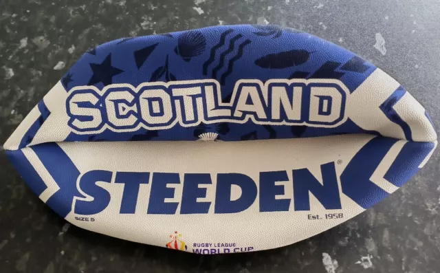 Scotland Steeden Rugby League World Cup  2021 Rugby Ball Size 5 Brand New