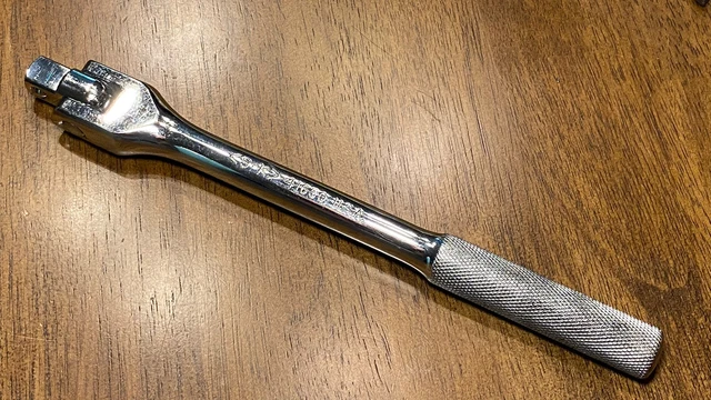 Polished SK 41650 1/2" Dr 9" Flex-Head Breaker Bar, Made in USA Polished SK 41650 1/2" Dr 9" Flex-Head Breaker Bar, Made in USA