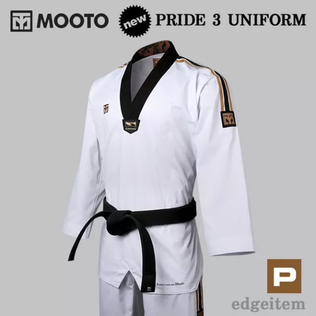 MOOTO Pride 3 Master Uniform KUKKIWON Taekwondo Dobok TKD Tae Kwon Do