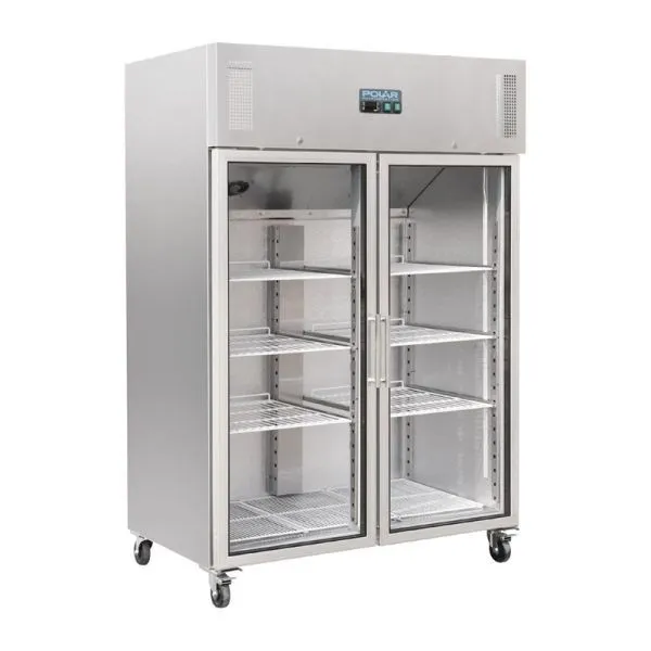 Polar Serie G Gastro Kühlvitrine 2-türig 1200L Kühlschrank