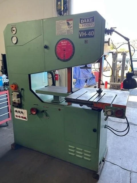 Dake Johnson VH-40 Vertical Band Saw 41" x 13" #6710 #1