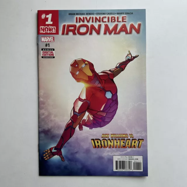 Marvel Comics Invincible Iron Man #1 NM 1st Riri Williams Ironheart Cover 2016