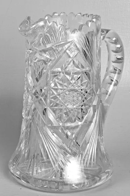 Fine Old Or Antique ABP American Brilliant Period Cut Glass Pitcher - GL