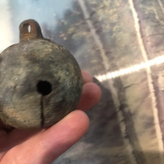 Antique Russian Empire Bronze Horse Sleigh Bell Troyka 19th Century 4