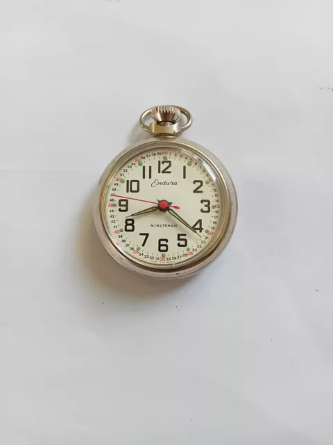 Nr Mint 1963 Endura (Smiths  ) Pocket Watch  Working Well Keeps Good Time