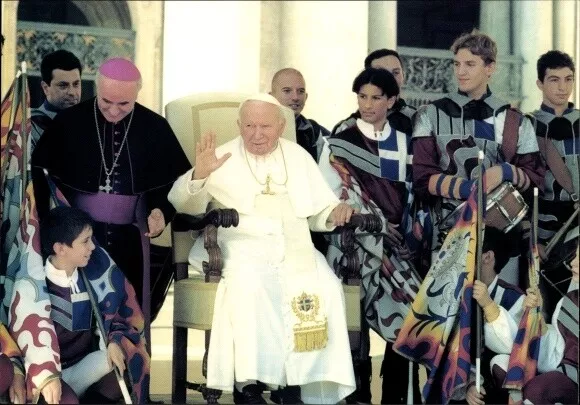 Ak Papst Johannes Paul II., Karol Józef Wojtyla, Radio Vaticana - 3569954