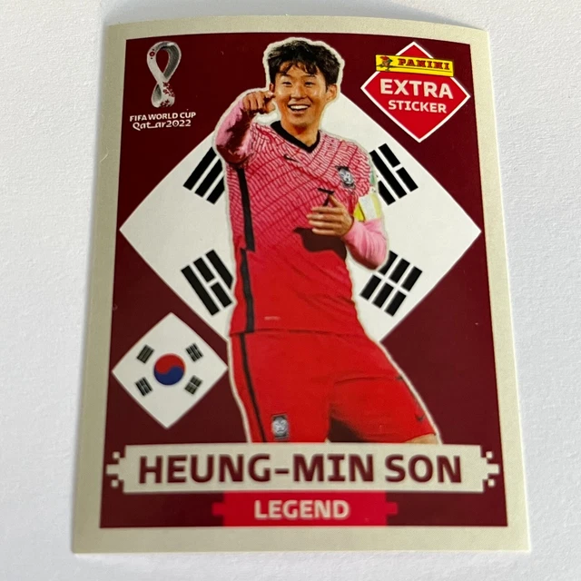 Autocollant Panini Qatar 2022 – Légende Heung-Min Son Base – Sorti Du Paquet