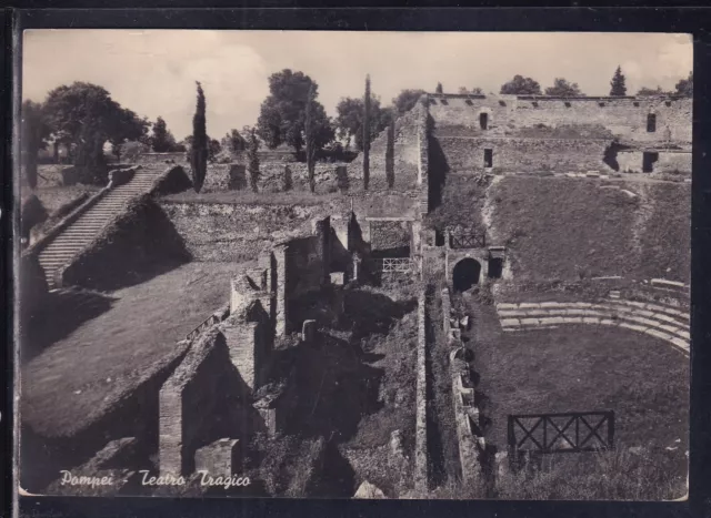 Cartolina Pompei Teatro Tragico Q1353