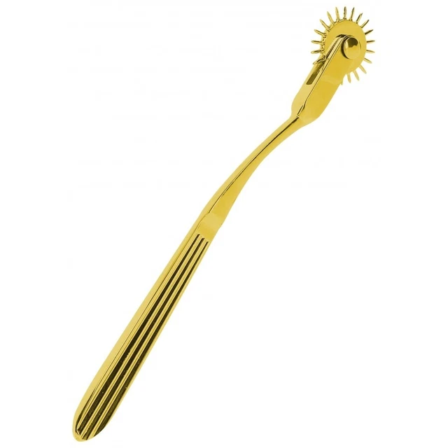 Double Roulette De Wartenberg Noire – 9 Rangées De Pointes – ABS – Idéal Pour Massages Sensoriels