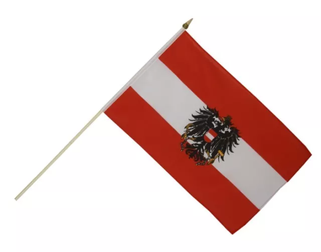 Österreich mit Adler Stockflagge Flaggen Fahnen Stockfahne 30x45cm