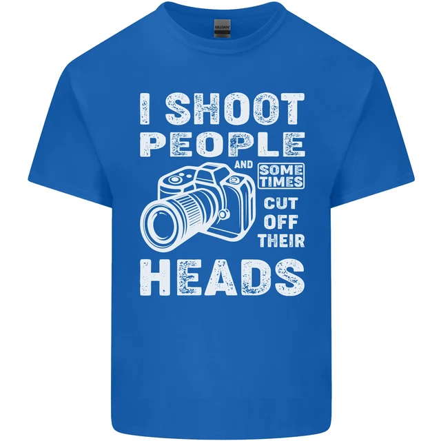 T-shirt top Photography I Shoot People Photographer da uomo cotone 3