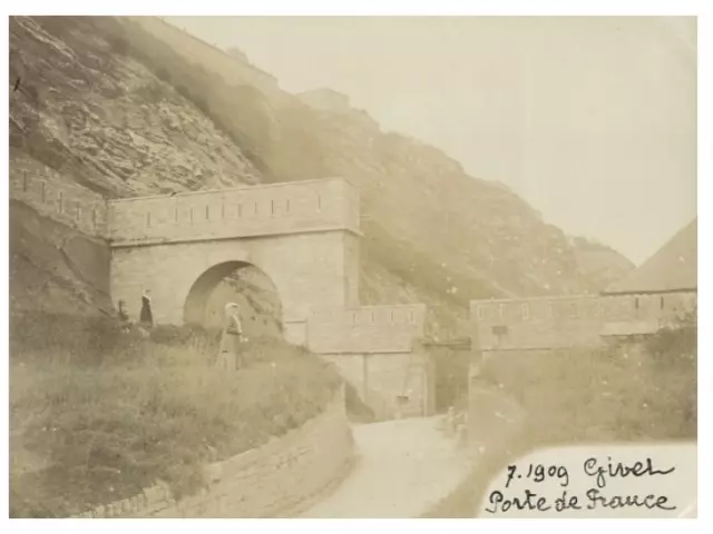 France, Givet, La Porte de France vintage silver print,  Tirage argentique