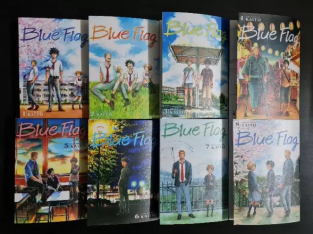 Full Set!! Blue Flag By KAITO Volume 1-8 (END) English Version Comic Manga DHL