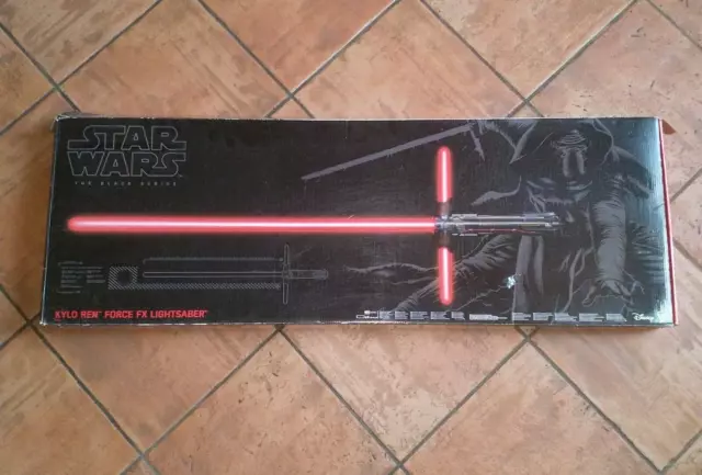 Star Wars KYLO REN Force FX LIGHTSABER Black Series SPADA LASER - Hasbro Disney