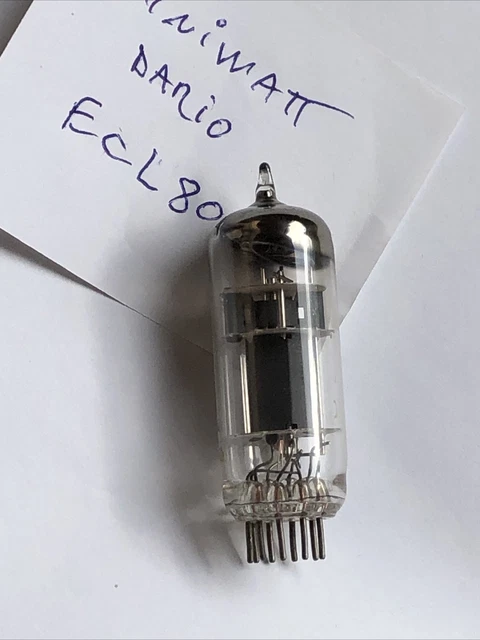 1 x PL36 MINIWATT DARIO Label, valve, vacuum tube, röhre, NOS NIB