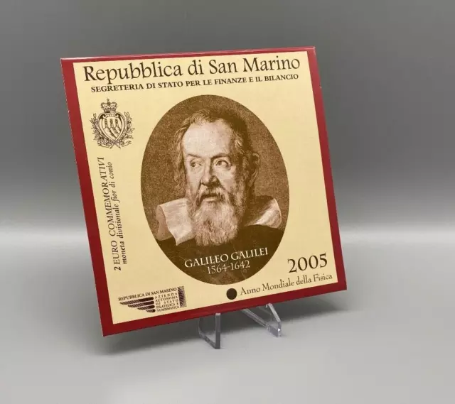 2 Euro Gedenkmünze San Marino 2005 - Galileo Galilei