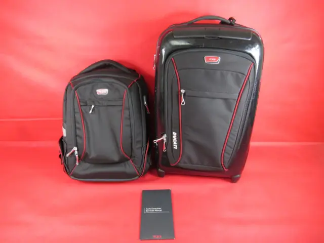 Tumi Ducati Evoluzione Upright Carry-On Suitcase 65120TRK W/ BACKPACK
