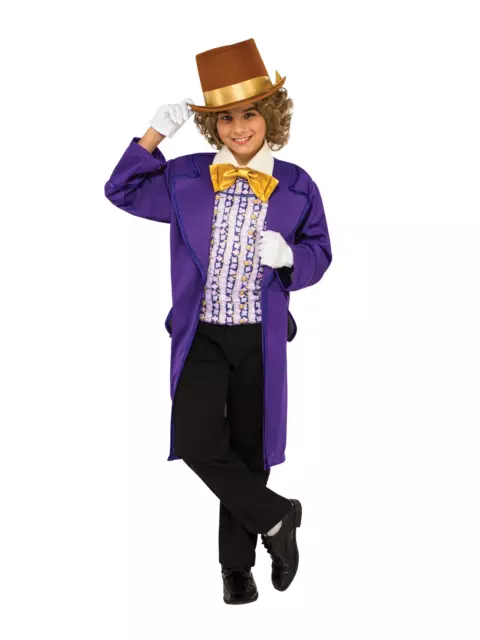 Willy Wonka Adults & Kids Charlie Fancy Dress Book Day Boys Girls Outfit Oompa L 3